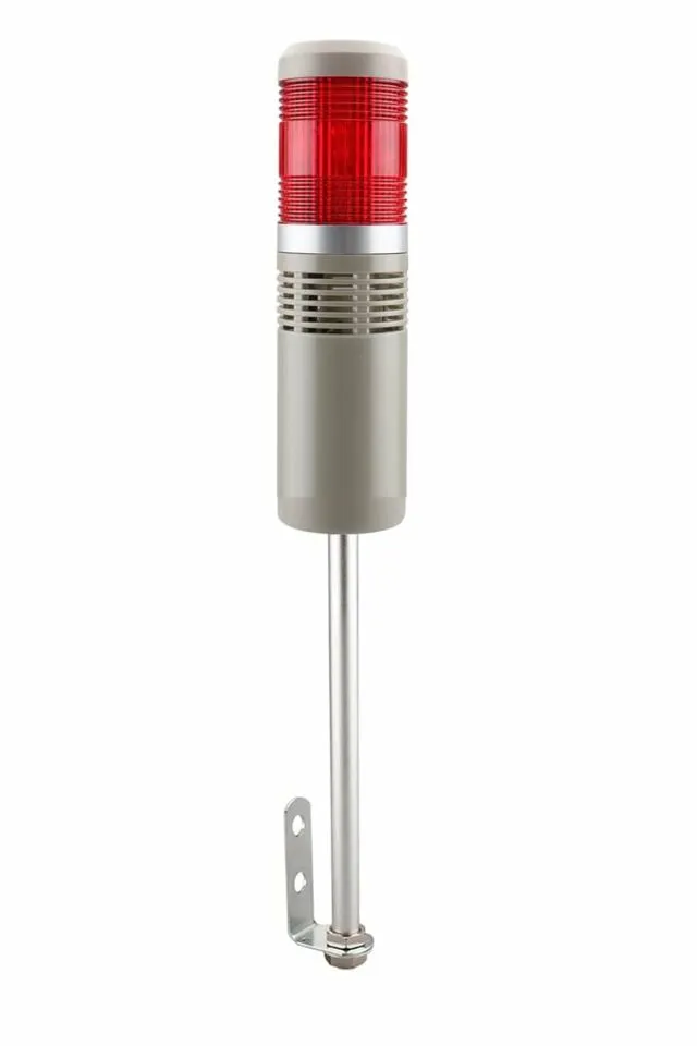 D50 Işıklı Kolon 230VAC Led Flaşör Buzzer Kırmızı MST-54151