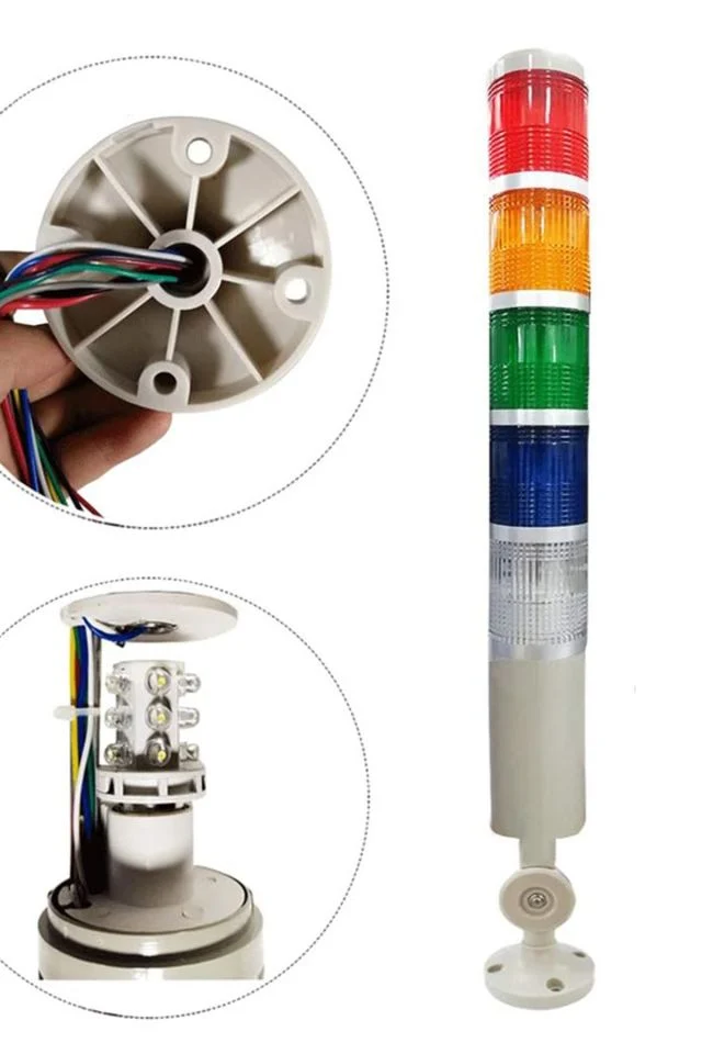 D50 Işıklı Kolon 24VDC Sabit Kırmızı Yeşil Sarı Mavi Beyaz MST-51075