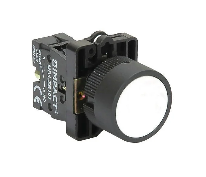 Impact 22mm Yaylı Buton Beyaz NO MB3-EA110