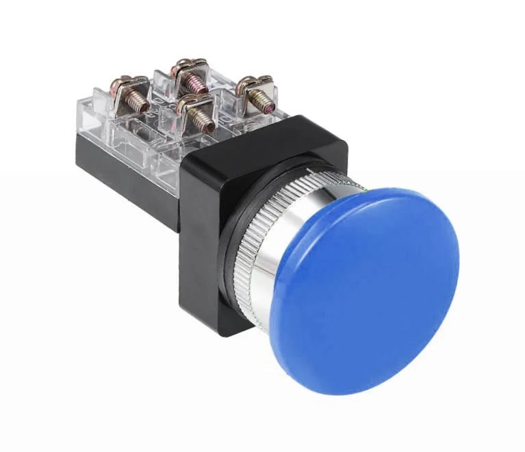 D30 Buton Mantar NO+NC Mavi MBW-81650