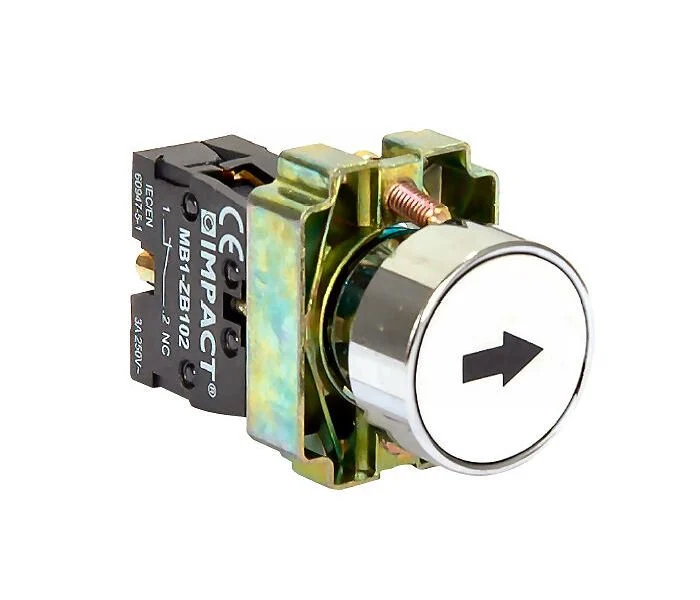 Impact 22mm İşaretli Buton Beyaz NO MB3-BA112