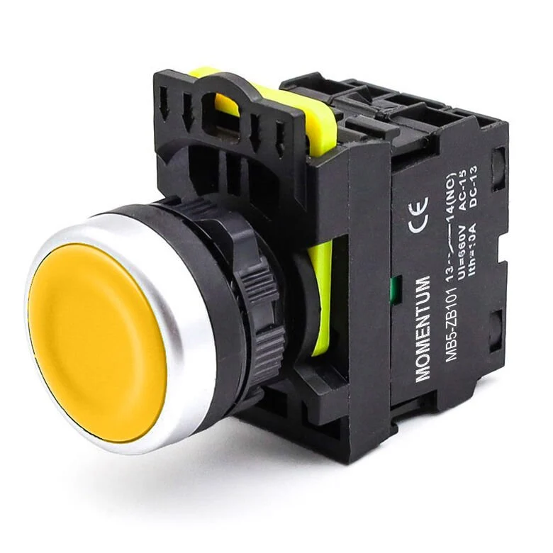 D22 Buton Yaylı Sarı NO MB5-EA510