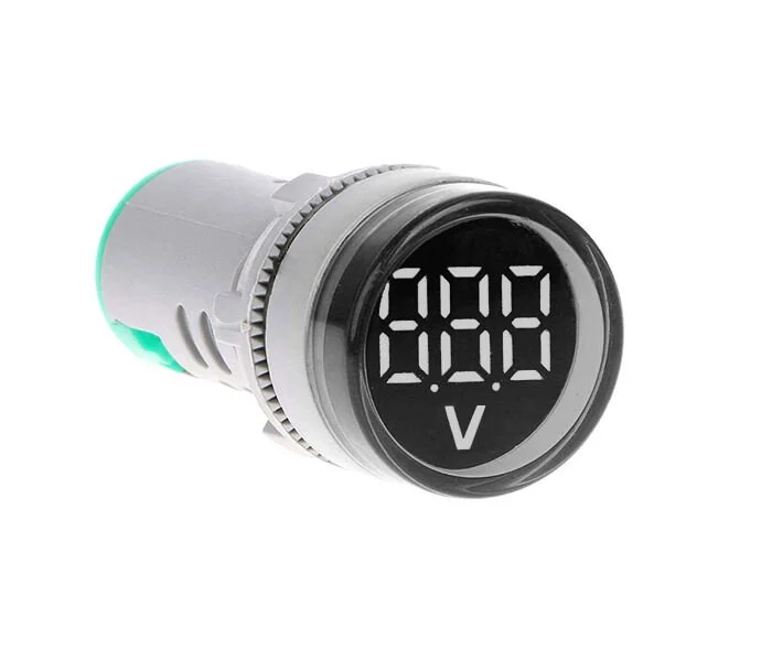 22mm Voltmetre Sinyal Lambası 80-500VAC Beyaz MB3-EV516