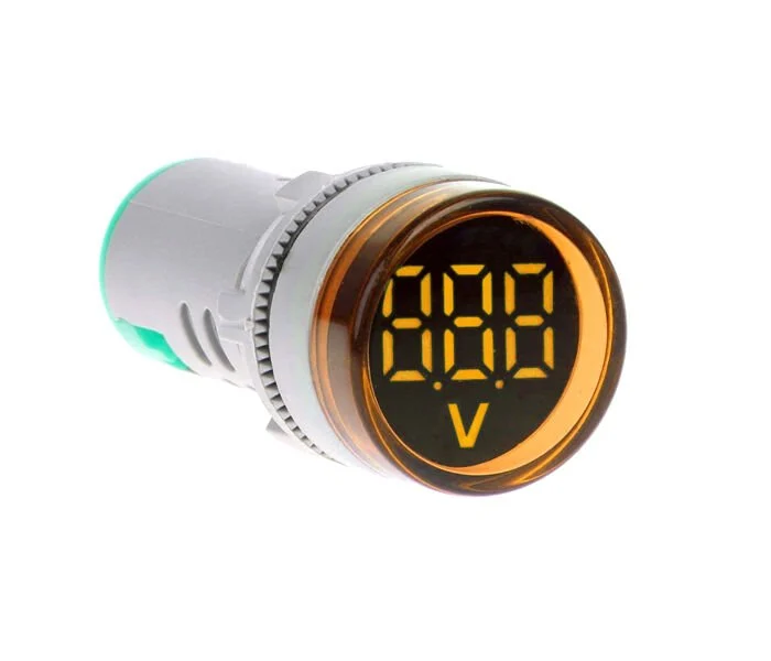 22mm Voltmetre Sinyal Lambası 80-500VAC Sarı MB3-EV556