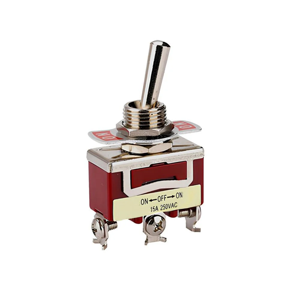 Toggle Switch 1 Kutup 16A/250VAC 3 Pin (On)-Off-(On) MTX-16123