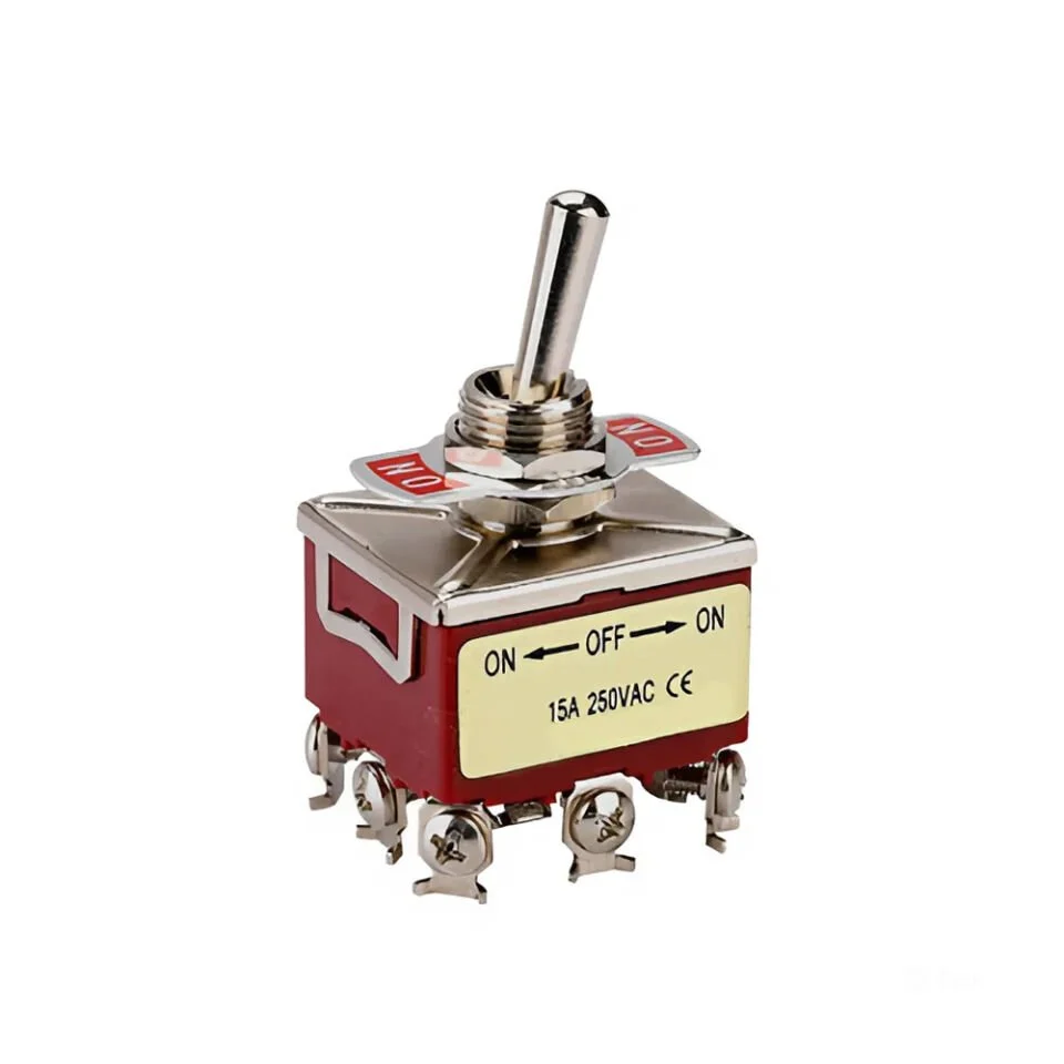 Toggle Switch 2 Kutup 16A/250VAC 6 Pin On-Off-On MTX-16203
