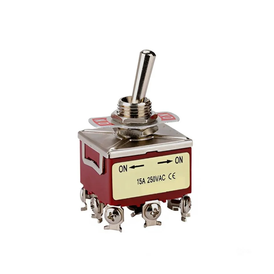 Toggle Switch 2 Kutup 16A/250VAC 6 Pin On-(On) MTX-16212
